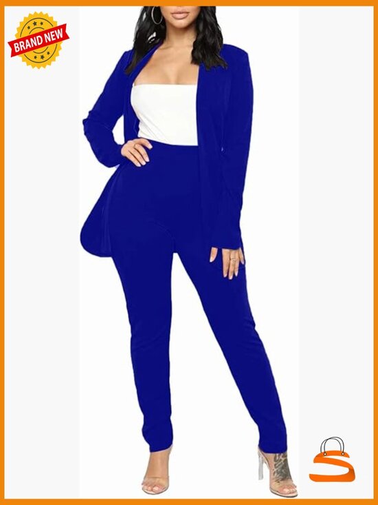 Other - Women's 2 Piece Pant Suit Set Blazer & Pencil Pants